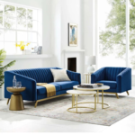 طقم انتريه خشب زان -اسفج سوفت عالي الكثافة و قماش كتان كويا