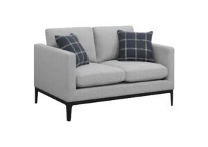 ⁦طقم انتريه خشب زان -اسفج سوفت عالي الكثافة و قماش كتان كويا⁩ - الصورة ⁦2⁩