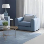 ⁦طقم انتريه خشب زان -اسفج سوفت عالي الكثافة و قماش كتان كويا⁩ - الصورة ⁦7⁩