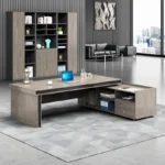 ⁦مكتب مدير تنفيذي من MDF إسباني شامل سايد جانبي – تصميم أنيق وعصري⁩ - الصورة ⁦2⁩