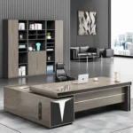 مكتب مدير تنفيذي من MDF إسباني شامل سايد جانبي – تصميم أنيق وعصري