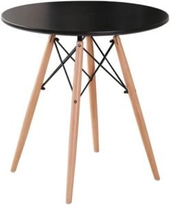 ⁦ترابيزة سفرة دائريه  (ابيض -اسود ) ومتعددة المقاسات⁩ - الصورة ⁦3⁩