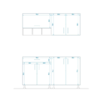 ⁦مطبخ قطعتين خشب كونتر و خشب ام دي اف مستورد⁩ - الصورة ⁦2⁩