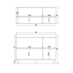 ⁦مطبخ قطعتين خشب كونتر و خشب ام دي اف مستورد⁩ - الصورة ⁦4⁩