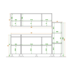 ⁦مطبخ قطعتين خشب كونتر و خشب ام دي اف مستورد⁩ - الصورة ⁦6⁩