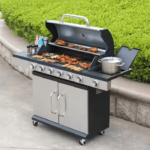 ⁦شواية باربكيو تعمل بالغاز للاستخدام الخارجي في الحديقة⁩ - الصورة ⁦4⁩