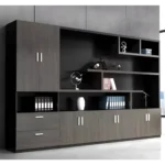 مكتبة مكتب مدير خشب MDF اسباني عالي الجودة