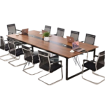 ⁦ترابيزة اجتماعات خشب MDF اسباني مع شاسيه معدن⁩ - الصورة ⁦2⁩