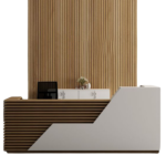⁦مكتب استقبال - Reception Counter - خشب MDF اسباني⁩ - الصورة ⁦4⁩