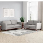 طقم انتريه خشب زان -اسفج سوفت عالي الكثافة و قماش كتان كويا