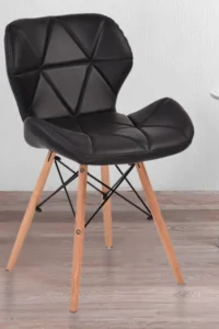 ⁦كرسي جلد تنجيد مستورد بالوان متعددة رجول خشب زان⁩ - الصورة ⁦3⁩