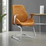 كرسي مكتب انتظار جلد مستورد عالي الجودة