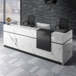 مكتب استقبال - Reception Counter عصري للشركات مع وحدة أدراج منفصلة