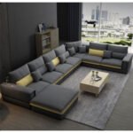 ركنة خشب زان -اسفنج سوفت عالي الكثافة وقماش كتان كويا