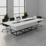 240×120 اسباني MDF ترابيزة اجتماعات خشب