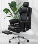 كرسي مدير طبي داعم للرقبة والضهر ومزود بجهاز مساج