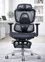 كرسي مكتب طبي شبك متحرك بالكامل – دعم كامل وراحة احترافية