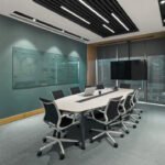 240×120 اسباني MDF ترابيزة اجتماعات خشب