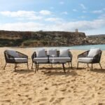 ⁦طقم جلوس خارجي اسود ورمادي⁩ - الصورة ⁦3⁩