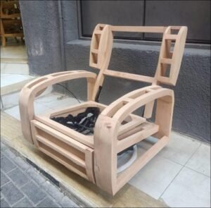 ⁦كرسي ليزي بوي استرخاء فاخر بلون أوف وايت – دوران وهزاز مع خاصية الشازلونج⁩ - الصورة ⁦6⁩