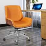 ⁦كرسي مدير مودرن جلد فاخر لون ثنائي مميز – تصميم عصري  للمكاتب الحديثة⁩ - الصورة ⁦2⁩